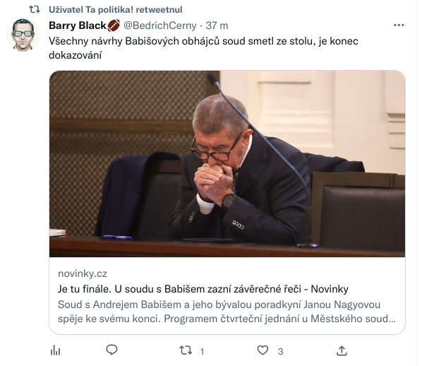 Babiš soud zřejmě prohraje