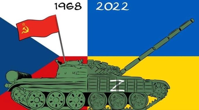 1968 ČR a 2022 Ukrajina
