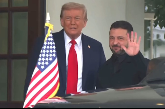 Zelenskyi v Bilém domě